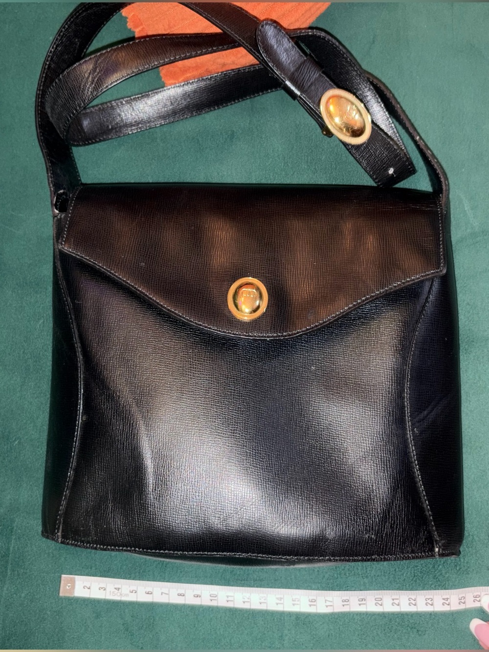 old Dior bag -midnight dark blue -  vintage from the 1990s